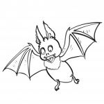 Hand Drawing Bat Cartoon For Halloween Concept - Illustrat Stock Photo