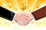 Business Deal With Dollar Stock Photo