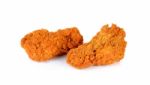 Fried Chicken Isolated On The White Background Stock Photo