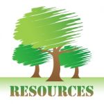 Resources Trees Means Natural Sources And Nature Stock Photo