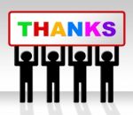 Thank You Means Message Grateful And Thankfulness Stock Photo