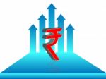 Indian Rupee Symbol Concept Stock Photo