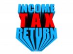 Tax Return 3 D Concept Stock Photo