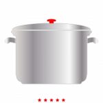 Saucepan Icon .  Flat Style Stock Photo