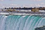 Beautiful Isolated Photo Of Amazing Powerful Niagara Waterfall Stock Photo