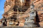 Ancient Buddha Statue Sitting Posture Stock Photo