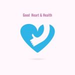 Good Heart And Health Icon Design Stock Photo