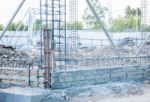 Floor Base Structure Construction Site Stock Photo