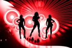 Girls Dancing At A Club Stock Photo