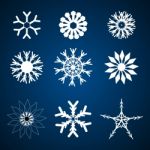 Snowflakes Icon Stock Photo
