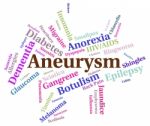 Aneurysm Illness Means Poor Health And Affliction Stock Photo