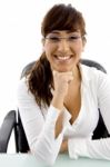 Smiling Business Lady Stock Photo