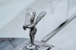 Puerto Banus, Andalucia/spain - July 6 : Rolls Royce Emblem In P Stock Photo