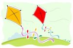 Colorful Kites Stock Photo