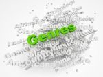 Music Genre In Text Graphics Stock Photo