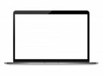 Mock-up Personal Laptop Computer On White Background Stock Photo