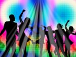 Party Disco Represents Discotheque Nightclub And Parties Stock Photo