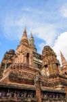 Ancient Chapel In Sukhothai Historical Park Stock Photo