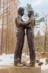 Famous Statue Of Nami Island,south Korea Stock Photo