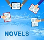 Novels Books Indicates Story Telling And Fiction Stock Photo
