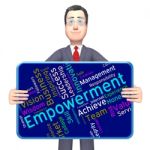 Empowerment Words Means Urge To And Boost Stock Photo