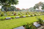 Kanchanaburi War Cemetery (don Rak) Stock Photo