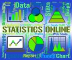 Statistics Online Represents Business Graph And Analysis Stock Photo
