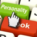 Personality Looks Keys Shows Character Or Superficial Online Stock Photo