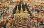 Over 300 Year Old Mural Paintings In Thailand Stock Photo