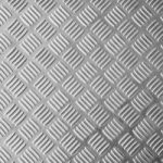 Bright Stainless Steel Floor Plate Stock Photo