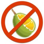 Prohibition Sign With Durian Stock Photo