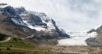 Athabasca Glacier In Jasper National Park Alberta Stock Photo