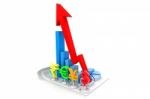 Financial Growth Chart Stock Photo