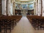 Interior View Of The Church Of Notre Dame In Bordeaux Stock Photo