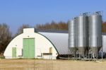 Shed For Poultry Farm Stock Photo