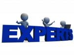 Experts Word Showing Expertise And Consultants Stock Photo
