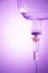Saline Solution In Vignette Style Stock Photo
