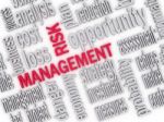 3d Illustration Of Wordcloud Word Tags Of Risk Management Stock Photo