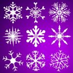 Christmas Snowflake Icon Stock Photo