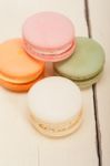 Colorful French Macaroons Stock Photo
