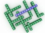 3d Image Personality Concept Word Cloud Background Stock Photo
