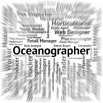 Oceanographer Job Representing Oceanographers Specialist And Employment Stock Photo