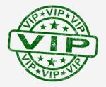 VIP Stamp Stock Photo