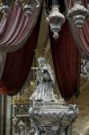 Detail Of The Silver Tomb Of St John Of Nepomuk In St Vitus Cath Stock Photo