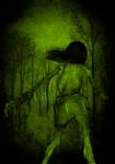 3d Illustration Of Scary Ghost Woman In The Forest Stock Photo