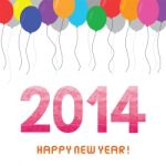 Happy New Year 2014 Card8 Stock Photo