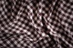 Plaid Tablecloth Background Stock Photo