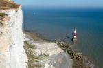 Beachey Head, Sussex/uk - July 23 : View Of The Lighthouse At Be Stock Photo