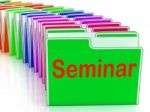 Seminar Folders Show Convention Presentation Or Meeting Stock Photo