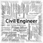 Civil Engineer Represents Work Position And Authority Stock Photo